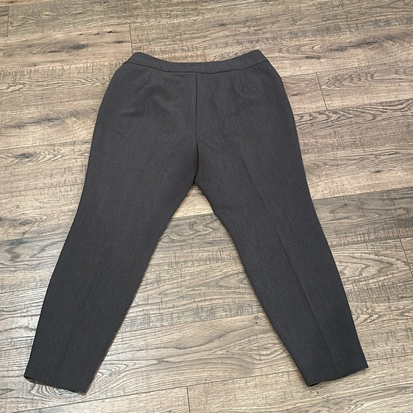 KIM ROGERS Pant Charcoal Gray Flat Front No Pockets Smooth Fit 12 P - Picture 5 of 9